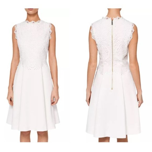 Ted Baker Lexiie Lace Structured Dress - Picture 3 of 12